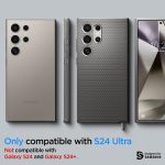 Spigen Liquid Air for Samsung Galaxy S24 Ultra Case, Galaxy S24 Ultra Back Cover (2024) - TPU｜Marble Gray - Image 2