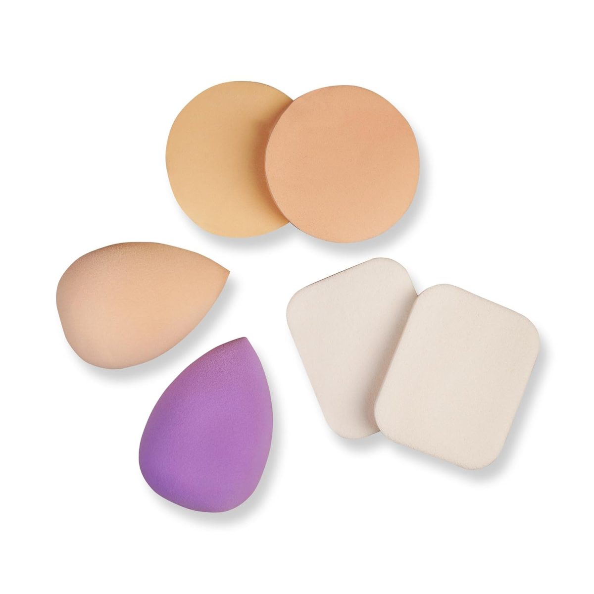 Kira Makeup 6 in 1 Cotton Pad Applicator Foundation Makeup Blender Powder Buff Sponge Cosmetic Puff Women's & Girls Cosmetic Makeup Beauty (Pack of 1) - Image 6
