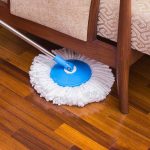 MIITON Stainless Steel Spin Mop Rod with Extendable Handle with Microfibers Refill,Aqua Green - Image 5