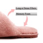 Crazy Lady Women's Slippers Fuzzy Fluffy Memory Foam House Shoes Cross Band Indoor and Outdoor - Image 5