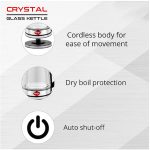Pigeon by Stovekraft Crystal Glass Electric Kettle 1.8 litre with LED Illumination, Heat Resistant Pyrex 1500 Watt - Image 5
