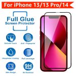 POPIO Military-Grade Gorilla Tempered Glass Compatible For iPhone 13/13 Pro / 14 / 16e (Black) Edge To Edge Coverage With Easy Installation Kit, Pack Of 1 - Image 4