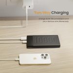 Ambrane 10000mAh Slim & Compact Powerbank, 22.5W Fast Charging, USB & Type C Output, Power Delivery, Quick Charge for iPhone, Android & Other Devices, Made in India + Type C Cable (Stylo 10, Black) - Image 7