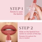 Glamveda Creamy Matte Long Lasting Lipstick with Ceramides & Peptides, Lightweight, 12 Hour Wear, Smudgeproof & Transferproof - Peaches 302 - Image 7