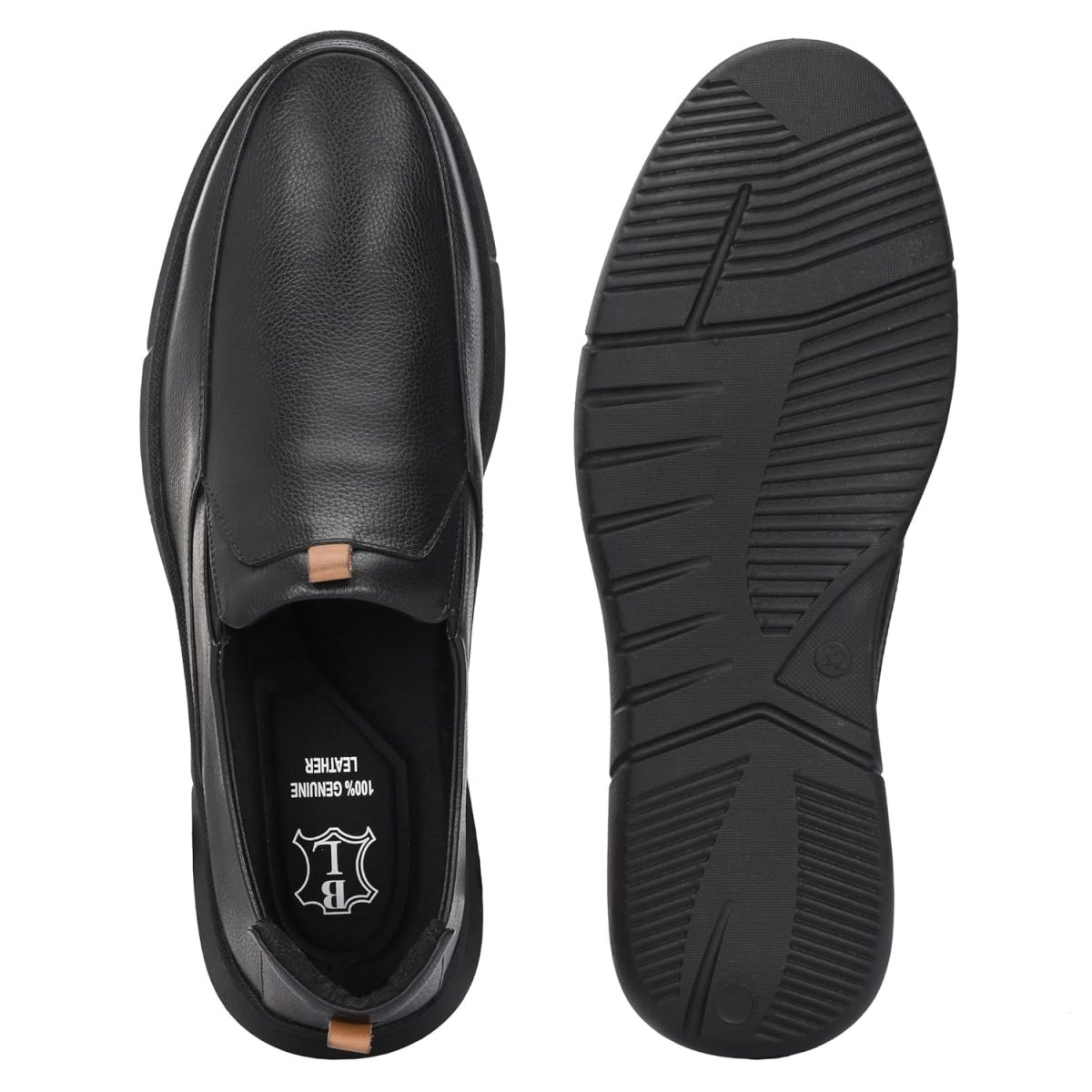 Blue Leather By Centrino Genuine Leather Men's Formal Slip on Loafers |Comfort Trendy Non Lace-Up Design |Flexible Mocassins |Leather with Anti-Skid Sole |Perfect for Office Wear & Formal Dress (3997) - Image 4