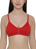 Clovia Women's Cotton Blend Pack of 3 Full Coverage Non Padded Wirefree Full Cup Bra (Combrc155_Multi-Coloured_36C) - Image 3