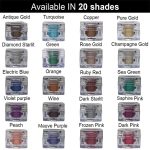 Professional Set of 2 Glitter Eyeshadow Loose HD Holographic Glitter Eyeshadow Pigment Mettalic Glitter (Light Shade) (Champagne Gold & Diamond Starlit) - Image 8