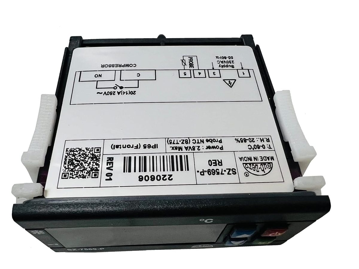 Spinxx Subzero SZ 7569P Temperature Controller for Deep Freezers, Display Cabinet, Pastry Cabinet, Steam Bath Systems and Chillers - Image 4
