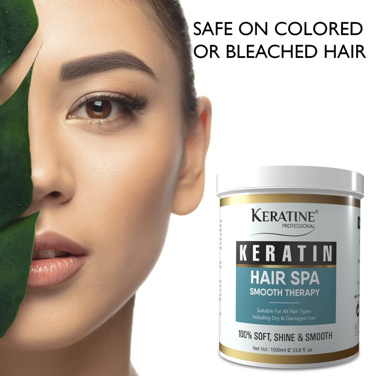 KERATINE PROFESSIONAL Premium Keratin Hair Spa Smooth Therapy | 100% Soft, Shine & Hair Repair | Infused With Brazilian Nut And Keratin | Treatment Protein Spa - Conditioning For Dry Damaged,1 Count - Image 5