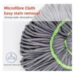 VARNI Fashion PURNASHAKTI Self Wringing Squeeze ||Twist Mop|| Microfiber|| Twisting Mop|| Extendable Stainless Steel Handle|| Reusable||Home|| Office|| Shop|| Self-Wringing Twist Mops - Image 7