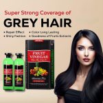 Fruit Vinegar Gel Hair Color For Men & Women, Hair Color Dye for Black Hair (Black, 200ml) - Image 5