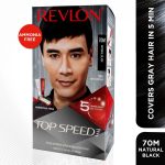 Revlon Top Speed Hair Color for Men Natural Black with Outrageous Conditioner 190ml | 100% Grey Coverage in 5 Minutes | Prevent Fading, add Volume, Softness & Shine to Hair - Image 3