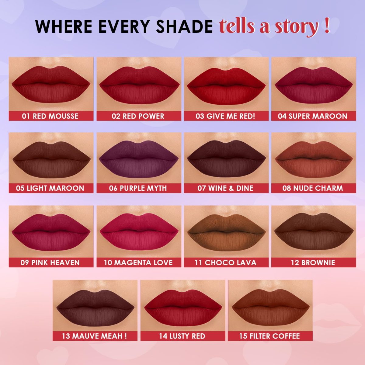 Glam21 Long Lasting Non-Transfer Lipstick|Creamy Matte Formula | Smudge-Free | HD-Colored lips - 2gm| Brownie-12 - Image 6