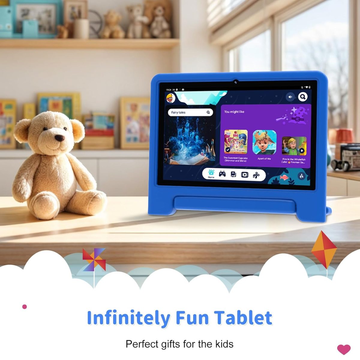 CFVOCUY 2025 Kids Tablet, 10.1" Children's Tablet with Case, Quad-Core, 2+32GB Storage (1TB Expand), Pre-Installed Educational Apps and Parental Control, WiFi, for Ages 4-14, Eye Protection Mode - Image 7