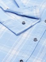 The Indian Garage Co Men's Cotton Regular Fit Checkered Full Sleeves Cutaway Collar Casual Shirt - Image 3