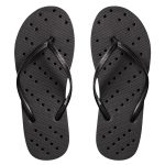 DRUNKEN Slippers for Men Women Flip Flops Chappals Slides Sandals Stylish Sleeper Man Sliders Footwear Flats Girls Ladies Clogs Bathroom Daily Use Chapal Hawai Black- 6-7 UK
