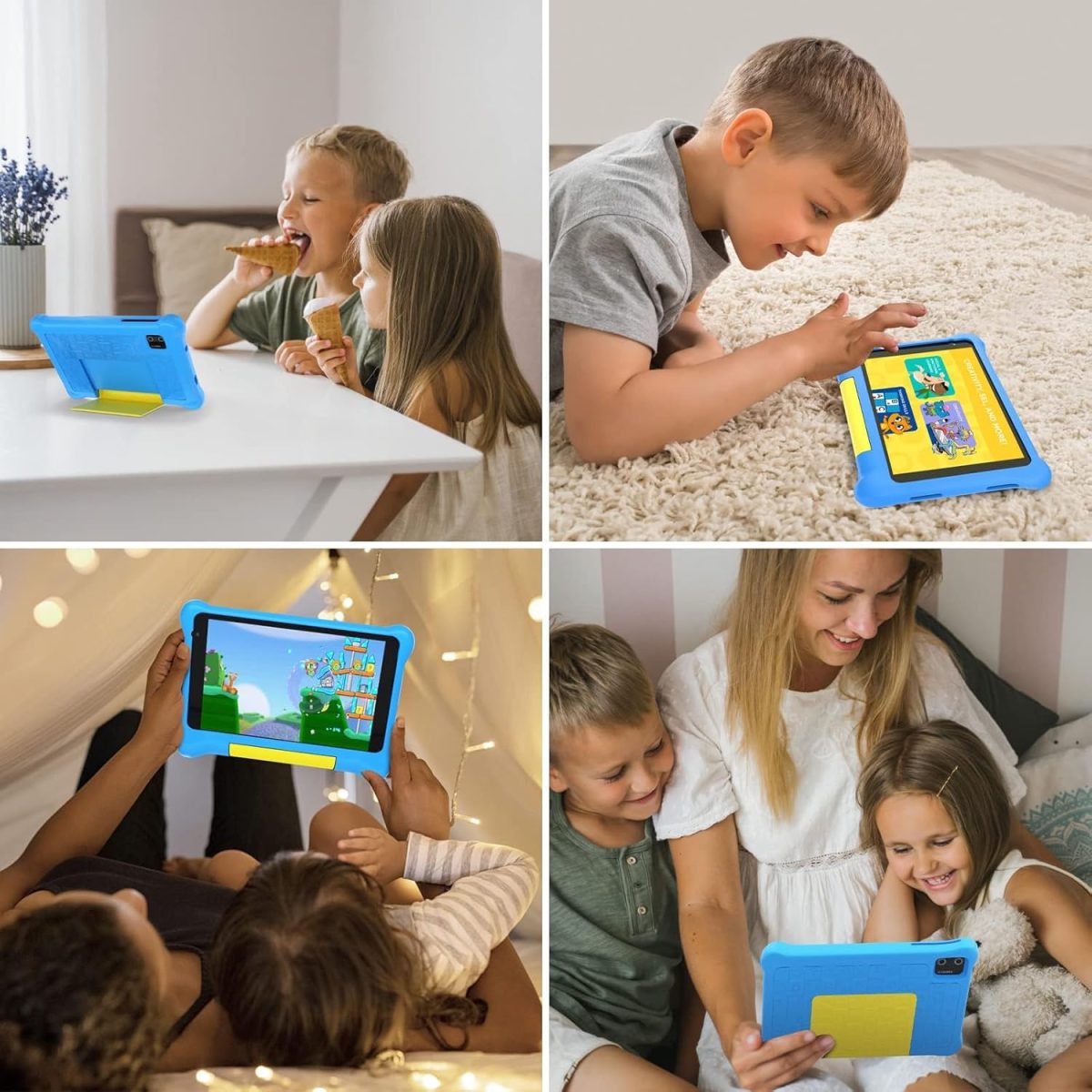 Cheerjoy Kids Tablet 7",Android 12 Tablet For Kids,32GB ROM 128GB Expand,Parental Control,Kids Software Pre-Installed, Dual Camera,Android Learning Tablet Bluetooth With Proof Case For Toddlers(Blue) - Image 7