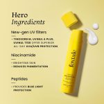 Foxtale SPF 70 Niacinamide Dewy Sunscreen with PA++++ For Dewy Sun Protection|Prevents Tan|Lightenweight, Non Greasy, No White Cast|Anti-Tan Formula|For Men & Women|For all skin type,50 Ml - Image 4