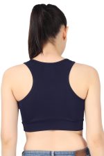 BLUEFICUS Premium Seamless Non-Padded Slip On Sports Bra Low Impact Workout Bras Activewear Sports Bra - Image 4