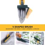 Kesi 2 in 1 Bathroom Cleaning Brush with Wiper and Long Handle - 120° Rotate Floor Cleaning Brush for Home, Kitchen and Bathroom - Floor Scrub - Image 4