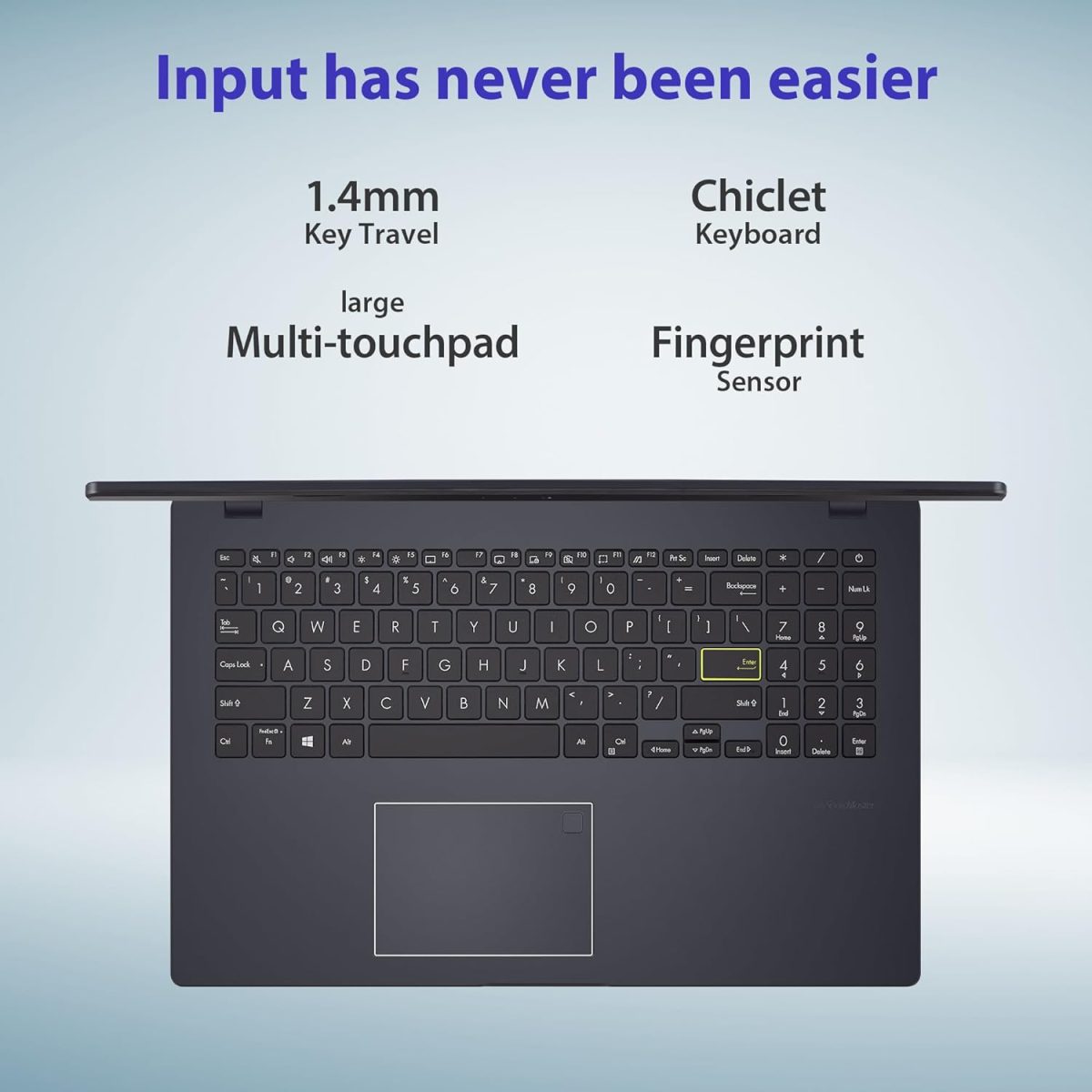 ASUS Vivobook Go 15, Intel Celeron N4500, Fingerprint Sensor (Intel HD iGPU/8GB RAM/512GB SSD/FHD/15.6"/60Hz/42WHrs/Windows 11/M365 Basic (1Year)*/Office Home 2024/Star Black/1.57 kg) E510KA-EJ9011WS - Image 8