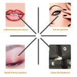 NESA® Disposable Eyeliner Brush Eye shadow Applicator Fine Point Eye Liner Pens Lip Liner brushs Cosmetic Wands Makeup Tool set (50 Brushes) - Image 3
