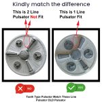 FUSION STAR Roller Jet Pulsator Only for LG Semi Automatic Washing Machine 5.5kg to 7.5kg Capacity (Match & Buy-1 Line) (Part Number - MGP618416) (Pack of 1) - Image 2