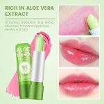Aloe Vera Color Changing Lipstick Lip Blam, Long Lasting Aloe Vera Lip Gloss Set Aloe Vera Lipstick, Matte Finish - (Pack of 3) - Image 4