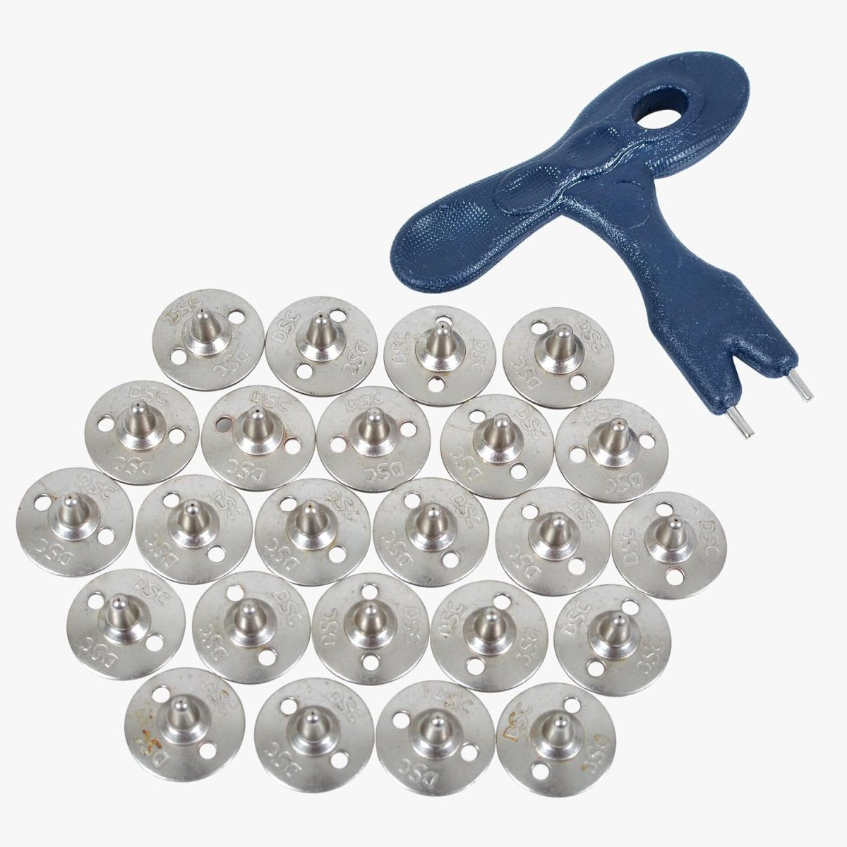 DSC Unisex Adult's Metallic-Fiber Metal Spikes & Spanner for Cricket Shoes, Multicolour - Image 3