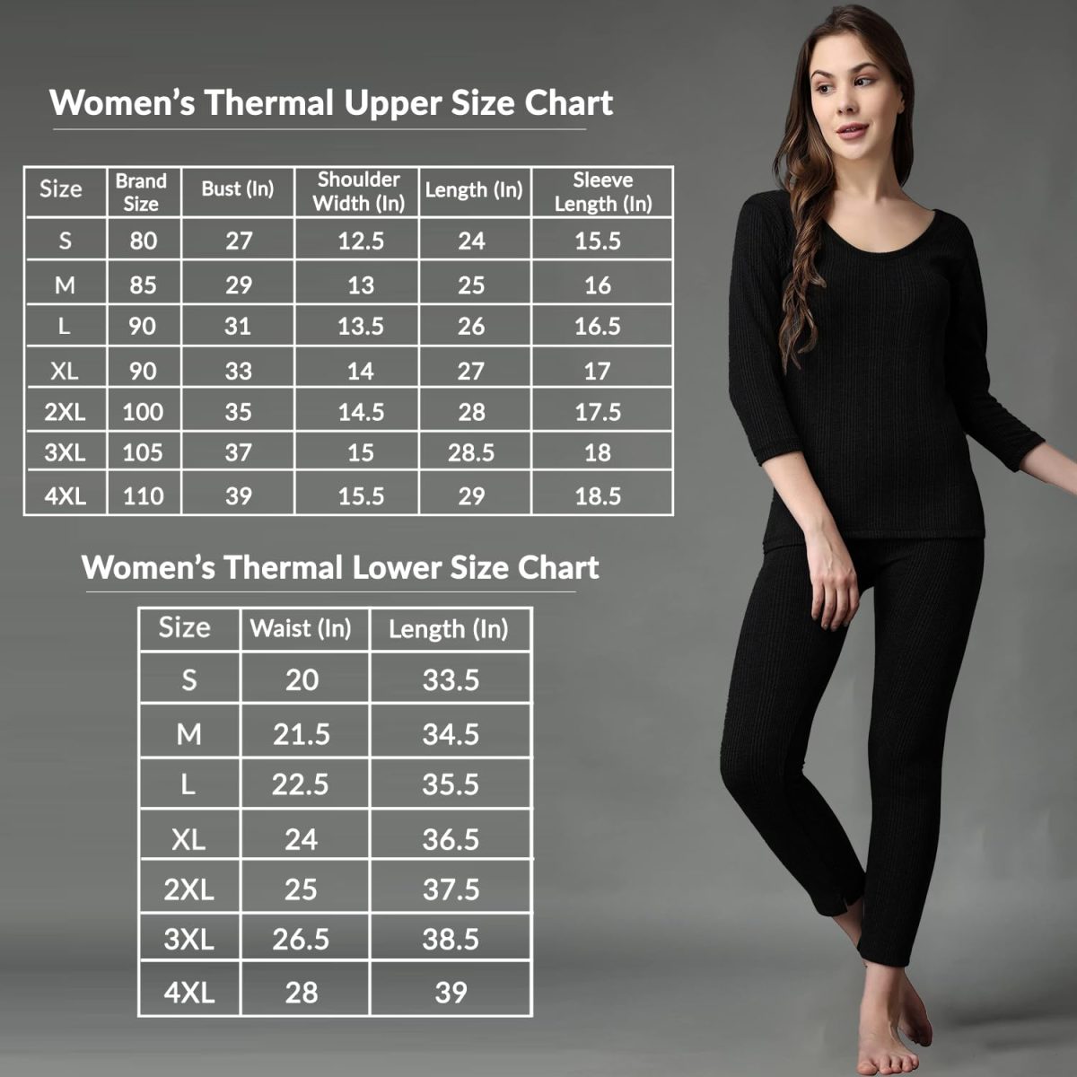 FF Winter Wear Thermal Upper Vest and Bottom Lower Warmer Combo for Women Long Johns Underwear Set - Image 5