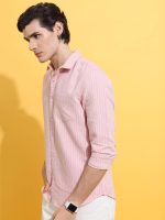 Highlander Men's Striped Slim Fit Shirt - Image 5