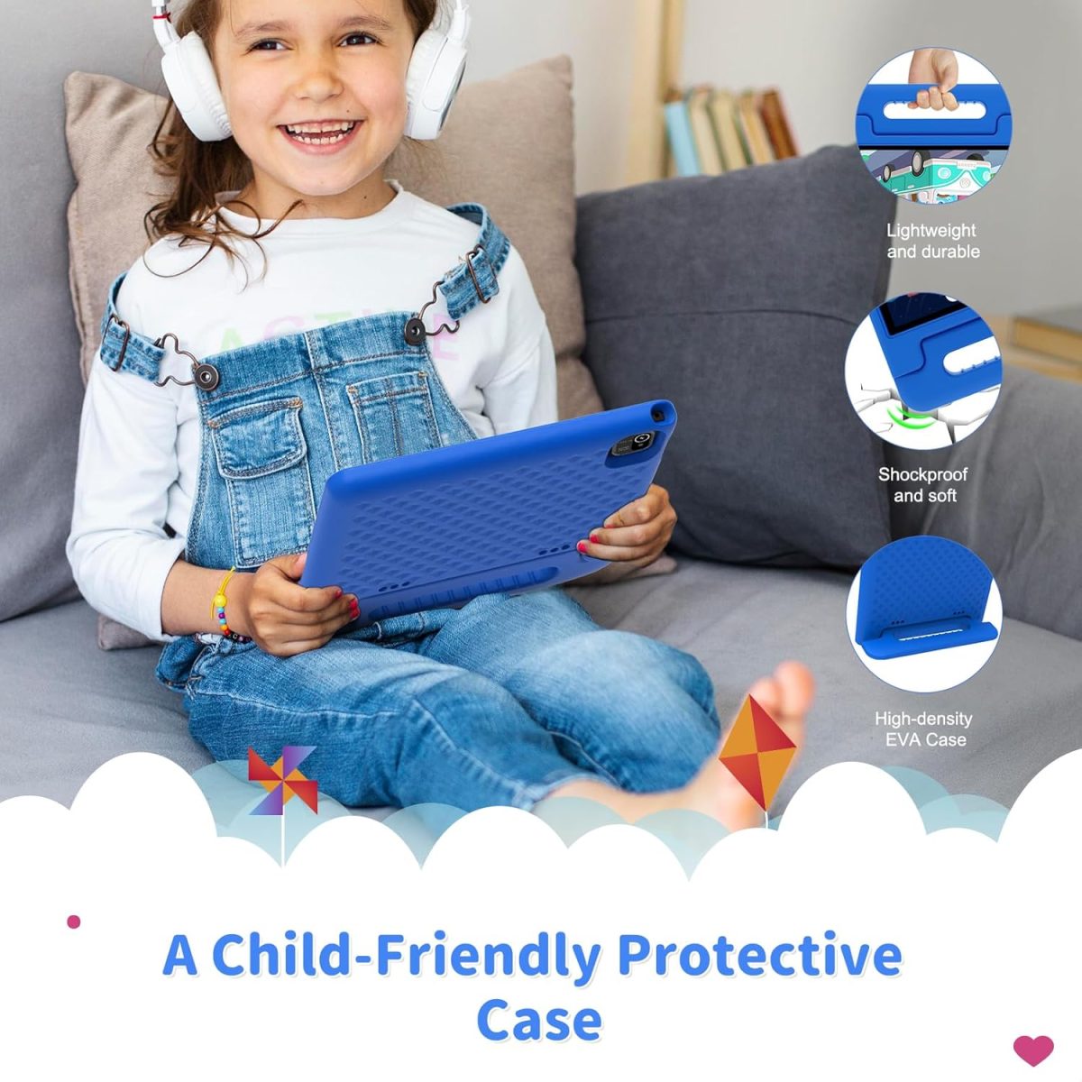 CFVOCUY 2025 Kids Tablet, 10.1" Children's Tablet with Case, Quad-Core, 2+32GB Storage (1TB Expand), Pre-Installed Educational Apps and Parental Control, WiFi, for Ages 4-14, Eye Protection Mode - Image 3