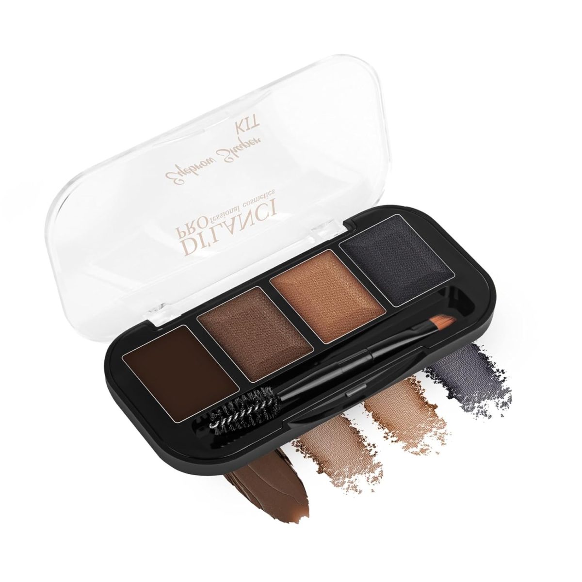 Dilanci Professional Eyebrow Shaping Kit | 2 Shade Palette with Brush | Define, Shape & Enhance | Perfect for Beginners & Professionals - Image 2