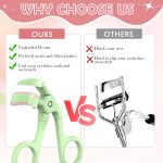 CoolShef 3 Pcs Eyelash Curler Set for Women, Precision Tool for Shaping Eye Lashes, Includes Mini Clamp for Inner Corners, Lightweight Design for Travel and Everyday Makeup Routine - Image 5