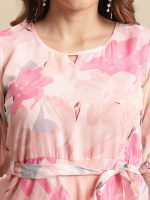Tee Projekt Women's Georgette Maxi Dress| Digital Print Floral Printed Western Ethnic Gown |Maxi Dress Casual Wear - Image 7