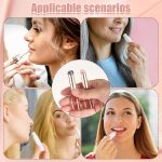Hoyecl Silicone Lipstick Brush, 2 Pack Reusable Applicator With Cap, For Lip Balm, Gloss, Stick & Concealer - Image 7