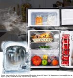 LEONARD USA 115 L Inverter Double Door Mini Fridge for Home Small Fridge with Separate Deep Freezer Compartment & Interior Light for Bar (Based on American Technology) (Black & Silver) - Image 4