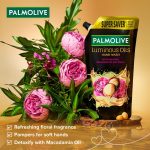 Palmolive Luminous Oils Invigorating Liquid Hand Wash, 750ml Refill Pack with Macadamia Oil and Peony Extracts - Image 4