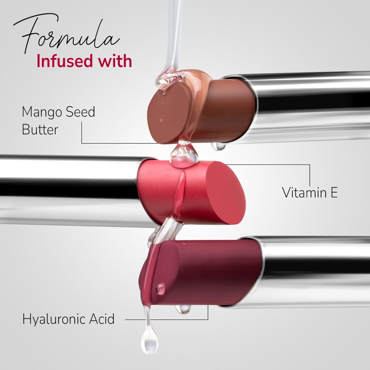 Mila Beauté 24 Hrs Locked In Lips Transfer Proof Lipstick | Enriched With Mango Seed Butter & Hyaluronic Acid | Transfer Proof Formula with Velvety Texture | Smudge Proof & Highly Pigmented | Shade - (Berry Me, 3.2g) - Image 2