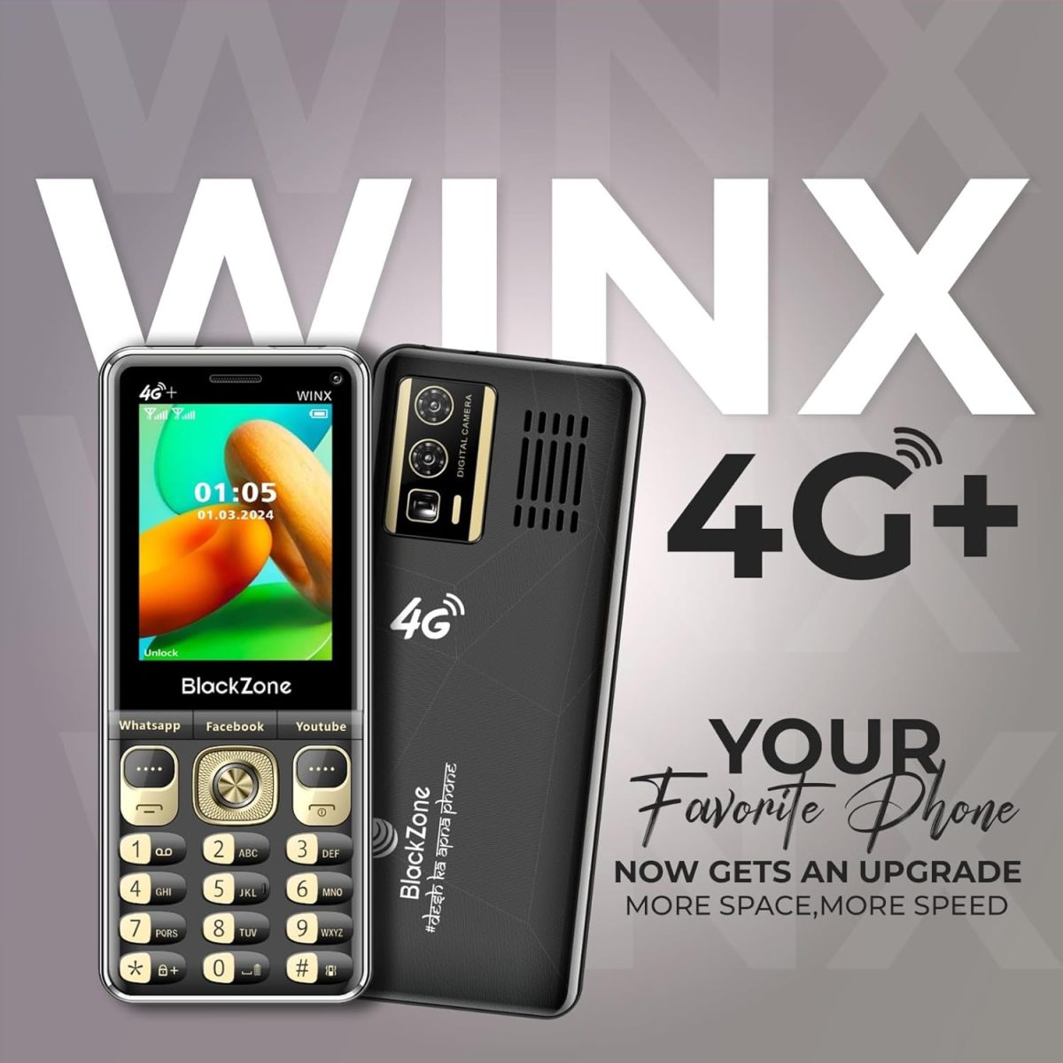 Blackzone Winx 4G Plus 3GB RAM/16GB ROM with JIO/Whatsapp, Facebook, Instagram Support - Image 6