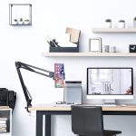 Sounce Lightweight Tabletop Stand Phone Holder, Metal Long Lazy Arm and Bracket for All Mobile for Video Recording, Streaming Video, Office, Compatible Upto 4-7 Inches [Black] - Image 6