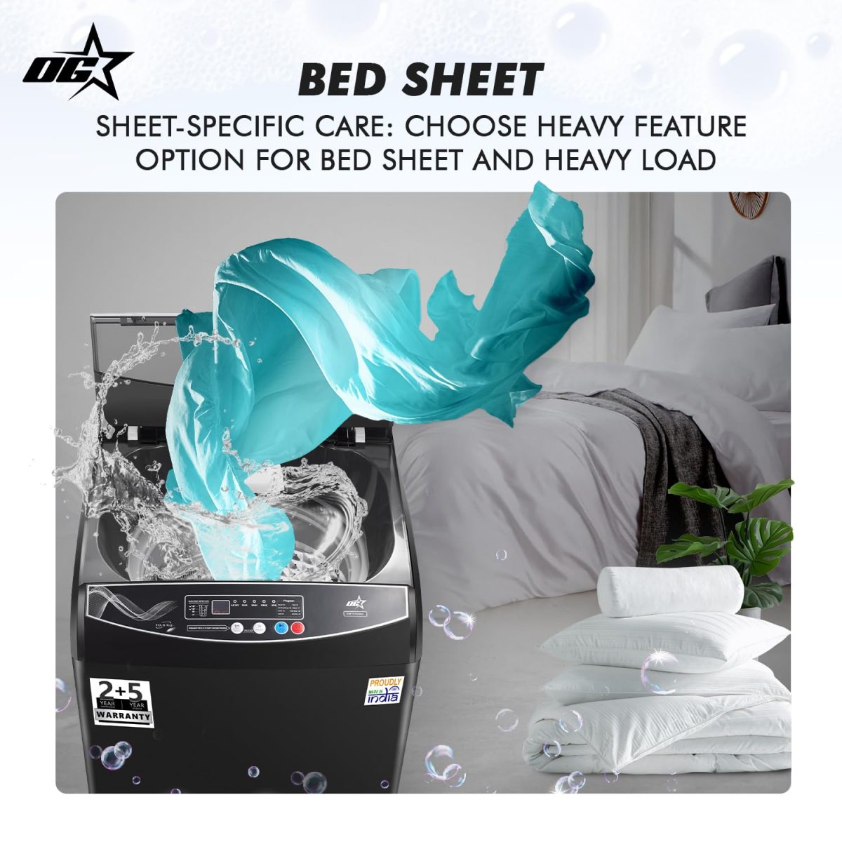 OG Star 10.5 kg Fully Automatic Top Load Washing Machine (GFT1050/Grey/2025) - Image 5