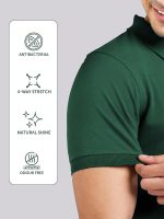 Freecultr Men's Polo T-Shirt | Pack of 2 | Half Sleeve Soft & Stylish Regular Fit Breathable Fabric Quick Dry Moisture-Wicking Comfortable Everyday Casual & Office Wear T-Shirt for Men - Image 3