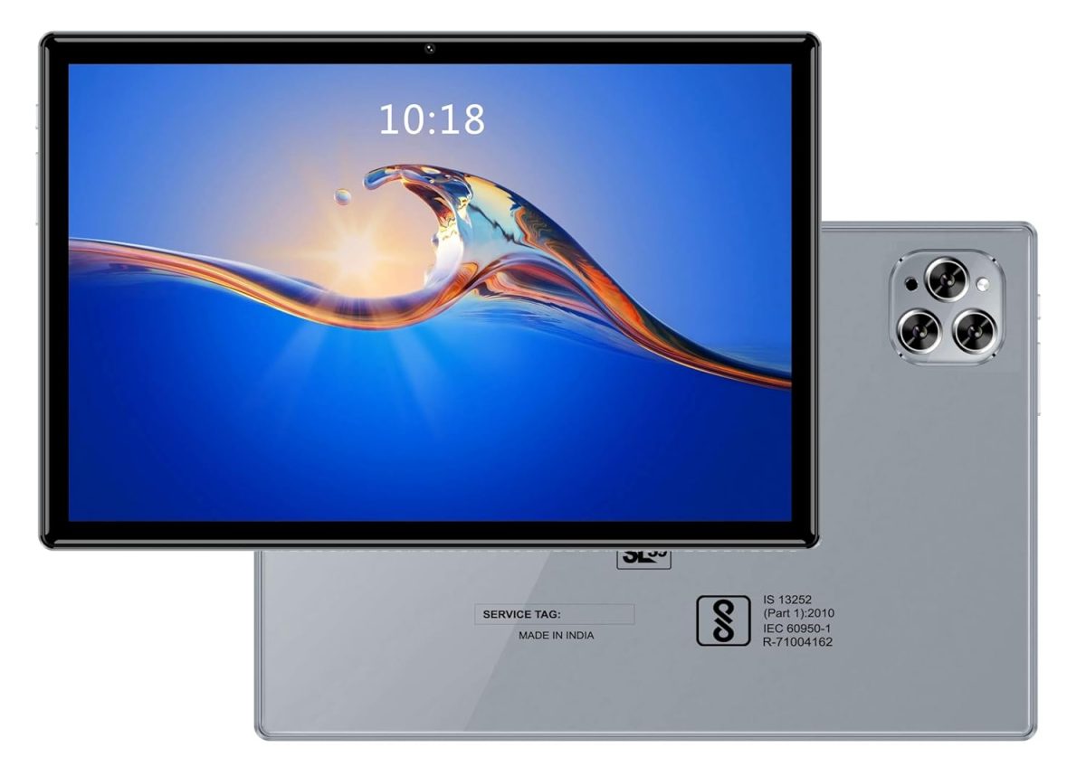 DOMO Slate SL39 OS13 10.1-Inch Tablet PC, 4GB RAM + 32GB Storage,1TB Expandable, 4G, Bluetooth, Dual SIM, Octa Core CPU, GPS, [Grey] - Image 4
