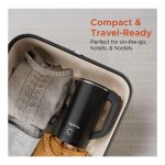 Lifelong Electric Kettle 0.8 Litre with 2 Cups | 600W Stainless Steel Kettle with Double Wall & Cool Touch Body, 360° Swivel Base, Water Level Indicator, Auto Shut-Off & Overheat Protection (Black) - Image 8