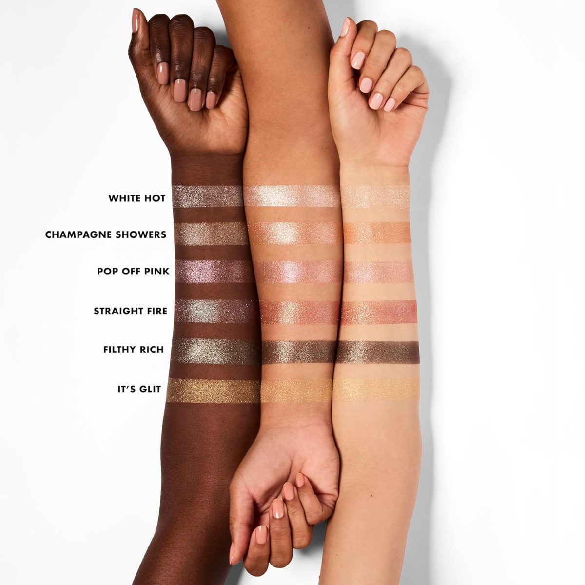e.l.f. Powder Fine As Fleck Glitter Eyeshadow, Long-Lasting Sheer Eye Makeup With A Shimmer Finish, Soft, Smooth Formula, Vegan & Cruelty-Free, White Hot - Image 7