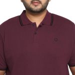 Urbano Plus Men's Black, White, Maroon Color-Block Regular Fit Full Sleeve Cotton T-Shirt - Image 6