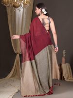T.J. SAREES Unleash Your Inner Diva with our Sarees for cotton sarees for women Purecotton saree for puja occasion and Plain Pure Cotton Sarees for Trendsetting Women (Pack Of 1) - Image 5