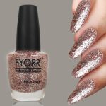 FYORR Shooting Star Glittery Sparkle Long Lasting Enamel Nail Polish 15ML (Light Pink Sparkle) - Image 6