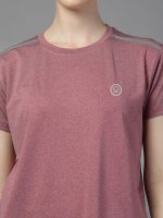 CHKOKKO Women's Polyester Regular Fit Round Neck Gym Sports T-Shirts - Image 6